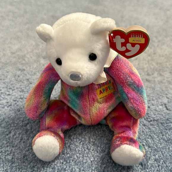 Beanie baby rainbow April perfect condition brand new with tags must say - Picture 1 of 6
